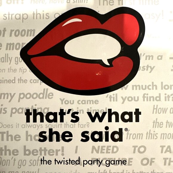 That's What She Said The Twisted Party Game 17+ Years Old 4+ Players NEW SEALED - Picture 3 of 4